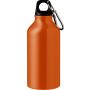 Aluminium recycled bottle (400 ml) Erich, orange