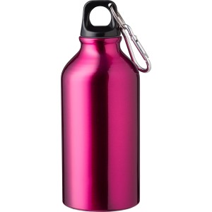 Aluminium recycled bottle (400 ml) Erich, pink (Sport bottles)