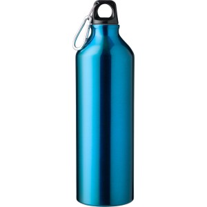 Aluminium recycled bottle (750 ml) Gerda, light blue (Sport bottles)