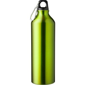 Aluminium recycled bottle (750 ml) Gerda, light green (Sport bottles)