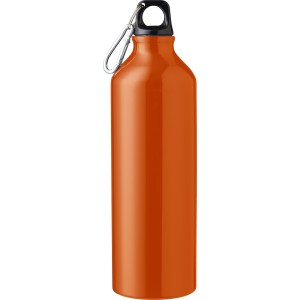 Aluminium recycled bottle (750 ml) Gerda, orange (Sport bottles)