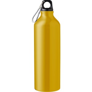 Aluminium recycled bottle (750 ml) Gerda, yellow (Sport bottles)