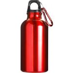Aluminium water bottle (400ml), red (7552-08CD)