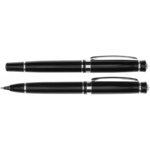 Aluminium writing set Marni, black (Pen sets)