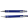 Aluminium writing set Yolanda, cobalt blue