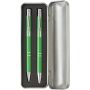 Aluminium writing set Zahir, light green