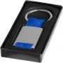 Alvaro webbing keychain, Silver,Royal blue