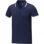 Amarago short sleeve men?s tipping polo, Navy