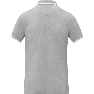 Amarago short sleeve women?s tipping polo, Heather grey (Polo shirt, 90-100% cotton)