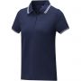 Amarago short sleeve women?s tipping polo, Navy