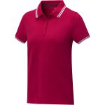 Amarago short sleeve women?s tipping polo, Red (3810921)