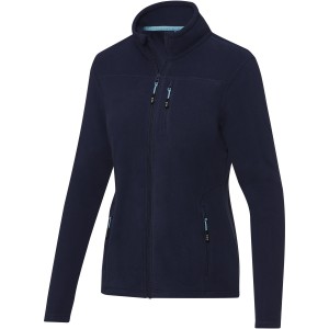 Amber women's GRS recycled full zip fleece jacket, Navy (Polar pullovers)