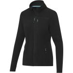 Amber women's GRS recycled full zip fleece jacket, Solid black (3753090)