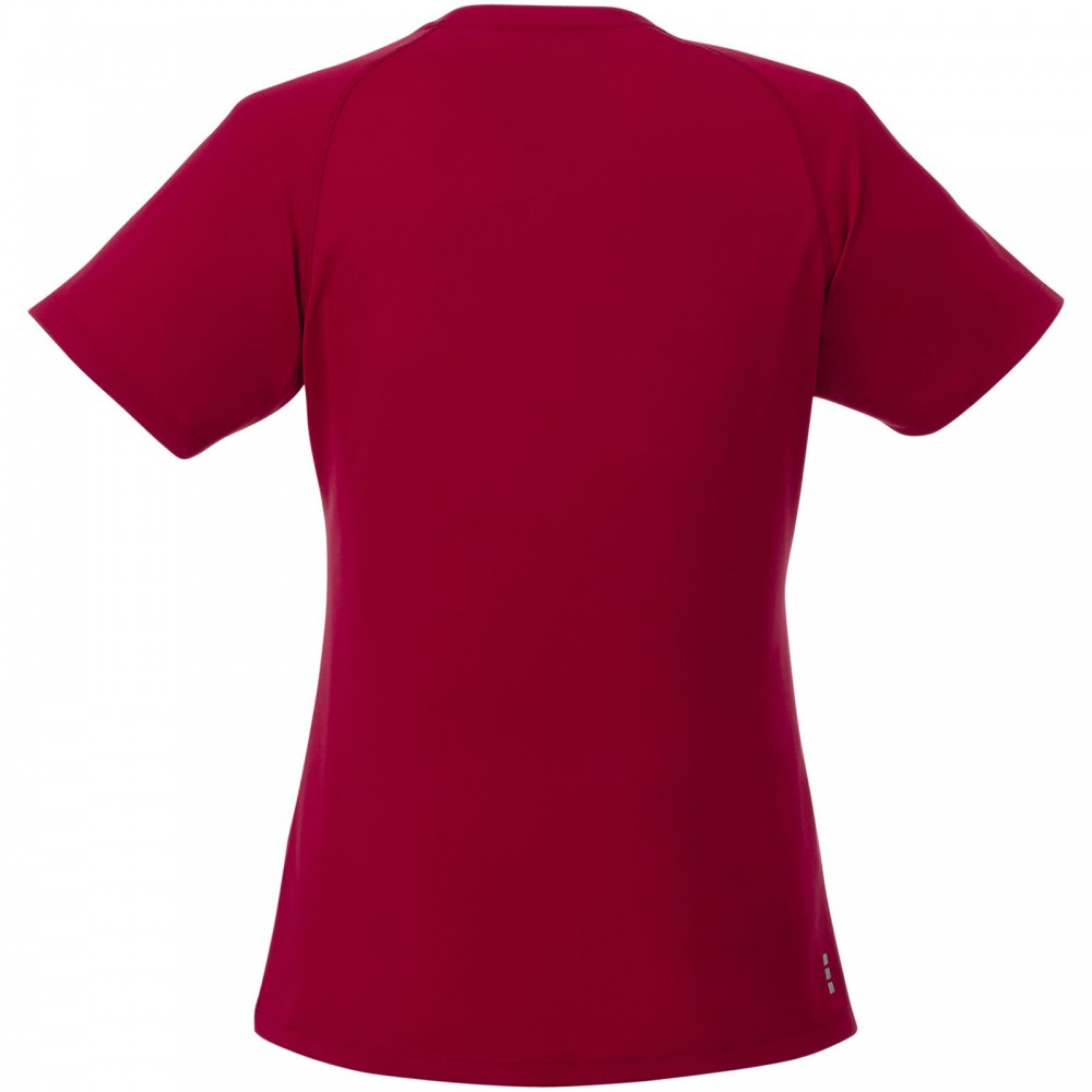 women's v neck red t shirt