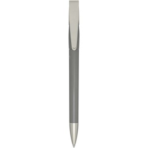 Ana recycled plastic ballpoint pen, Grey (Plastic pen)