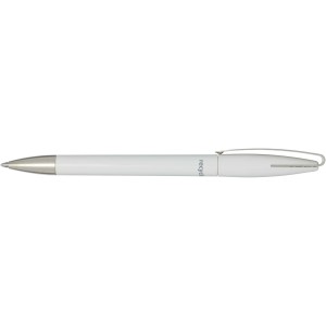 Ana recycled plastic ballpoint pen, White (Plastic pen)