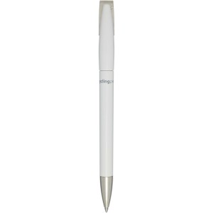 Ana recycled plastic ballpoint pen, White (Plastic pen)