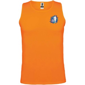 Andre men's sports vest, Fluor Orange (T-shirt, mixed fiber, synthetic)