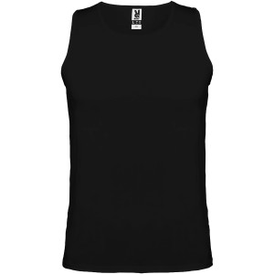 Andre men's sports vest, Solid black (T-shirt, mixed fiber, synthetic)