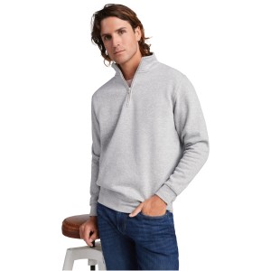 Aneto quarter zip sweater, Bottle green (Pullovers)