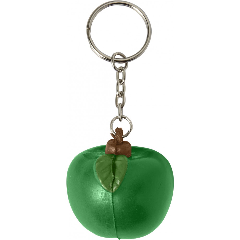 Printed Anti stress key holder fruit, green (Keychains)