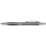 ABS ballpen with rubber grip pads, grey