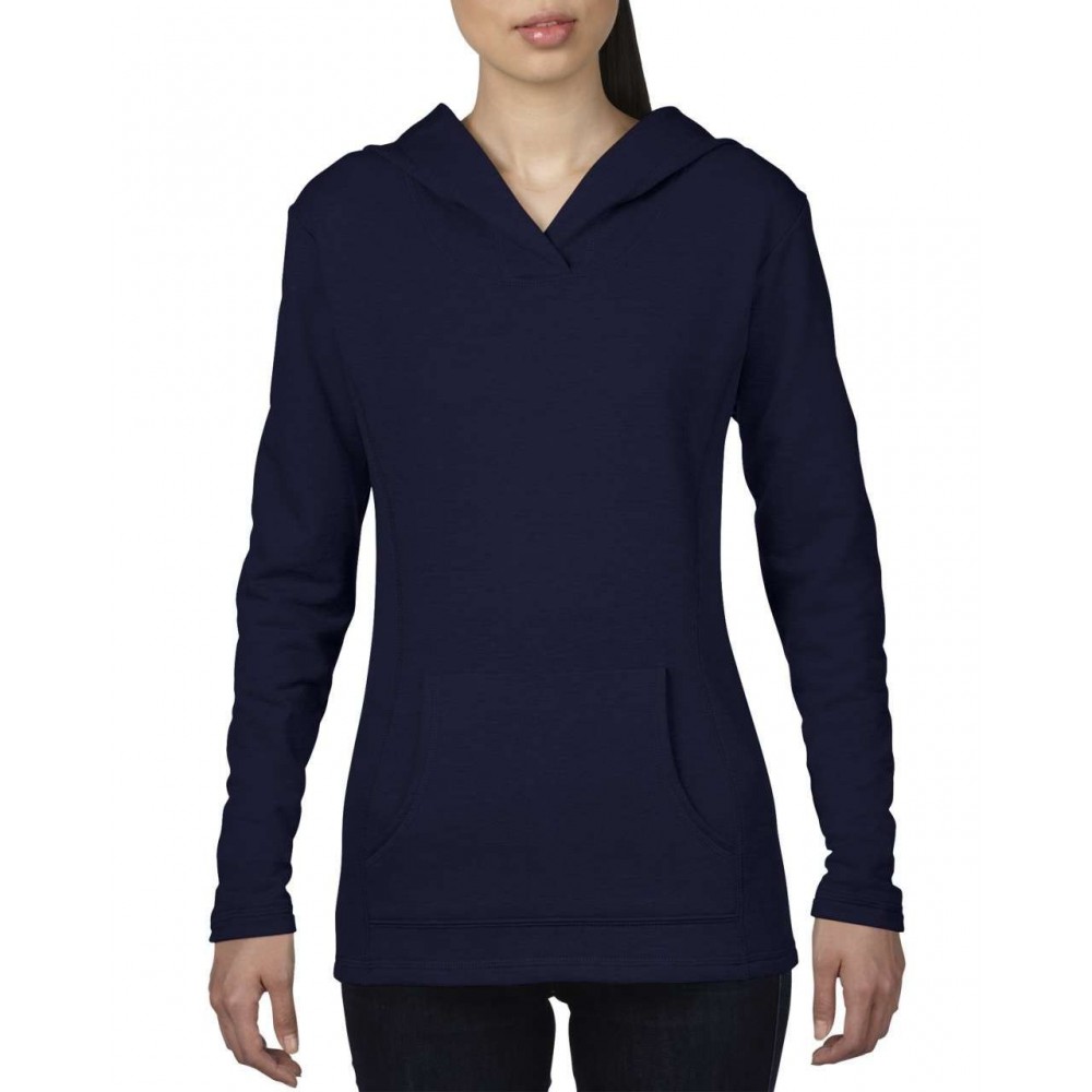 french terry hooded sweatshirt