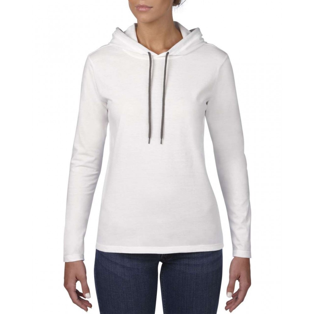 ladies hooded t shirt