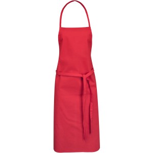 Reeva 100% cotton apron with tie-back closure, Red (Apron)
