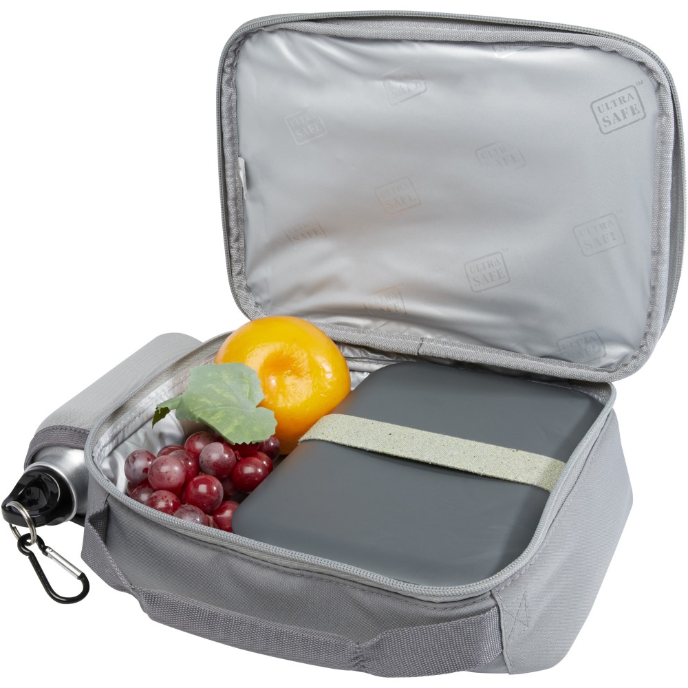 Printed Arctic Zone® Repreve® recycled lunch cooler bag, Grey (Cooler bags)