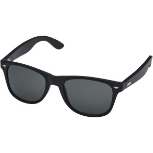 Arlo bamboo sunglasses with black coating, Solid black (Sunglasses)