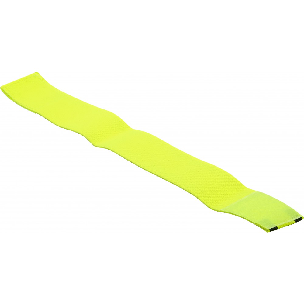 Printed Arm band with reflective stripes, yellow (Sports equipment)