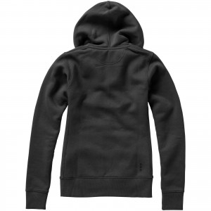 Arora hooded full zip ladies sweater, Anthracite (Pullovers)