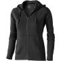 Arora hooded full zip ladies sweater, Anthracite