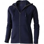 Arora hooded full zip ladies sweater, Navy (3821249)