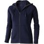 Arora hooded full zip ladies sweater, Navy