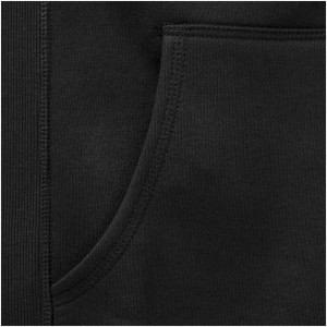 Arora hooded full zip ladies sweater, solid black (Pullovers)