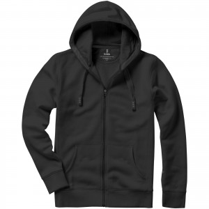 Arora hooded full zip sweater, Anthracite (Pullovers)