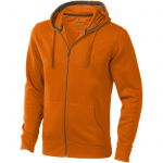 Arora hooded full zip sweater, Orange (3821133)