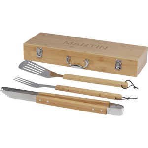 Assadus 3-piece BBQ set, Natural (Picnic, camping, grill)