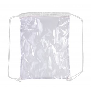 PVC drawstring backpack Kiki, white