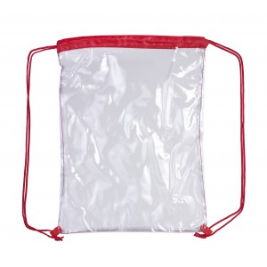 PVC drawstring backpack Kiki, red