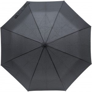 Pongee (190T) umbrella with speaker Amisha, black