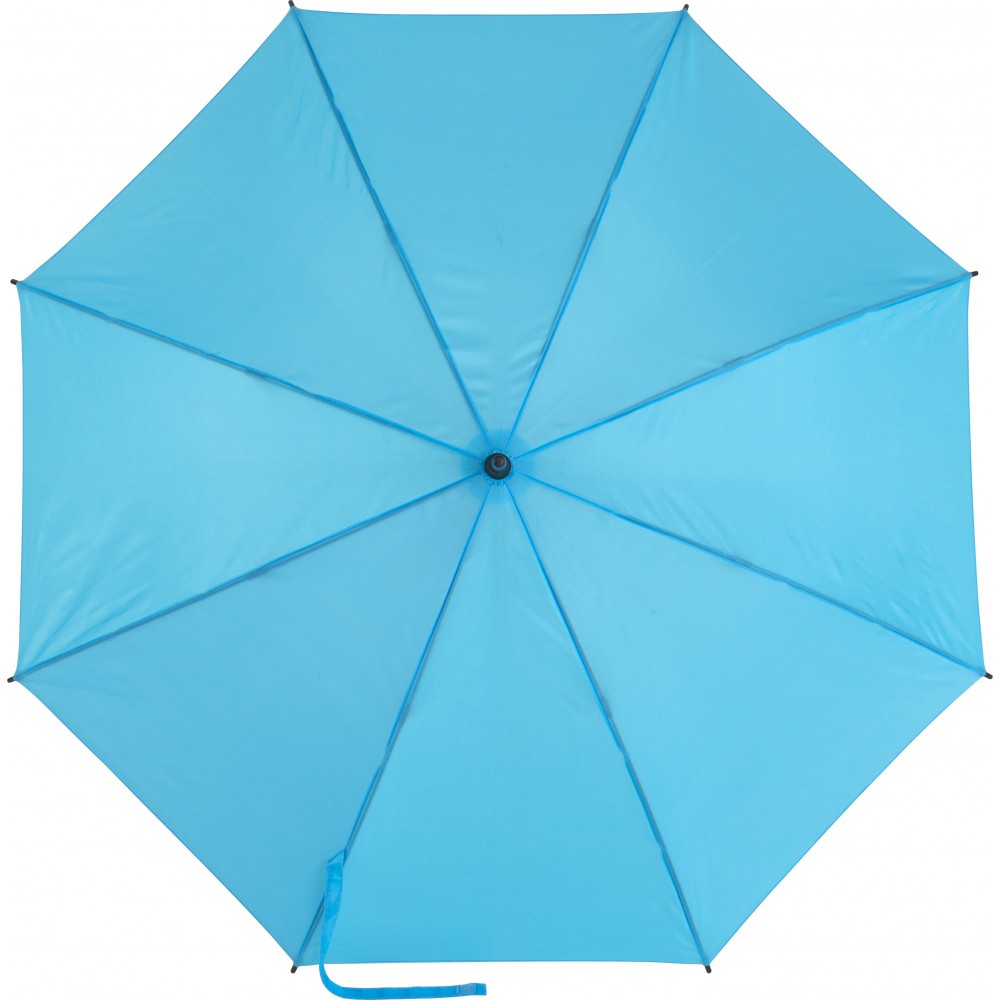 Printed Automatic polyester (190T) umbrella, light blue (Umbrellas)