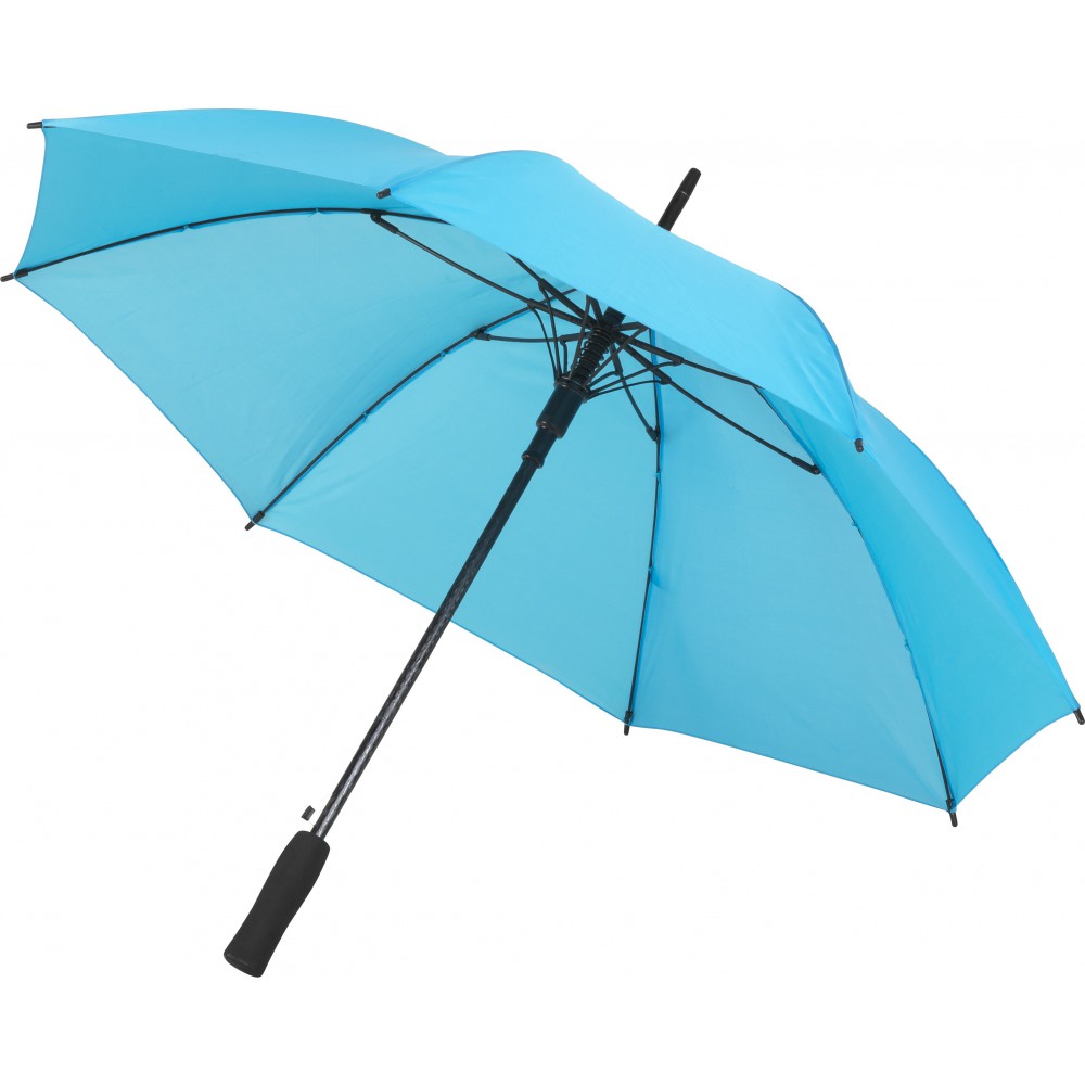 Printed Automatic polyester (190T) umbrella, light blue (Umbrellas)