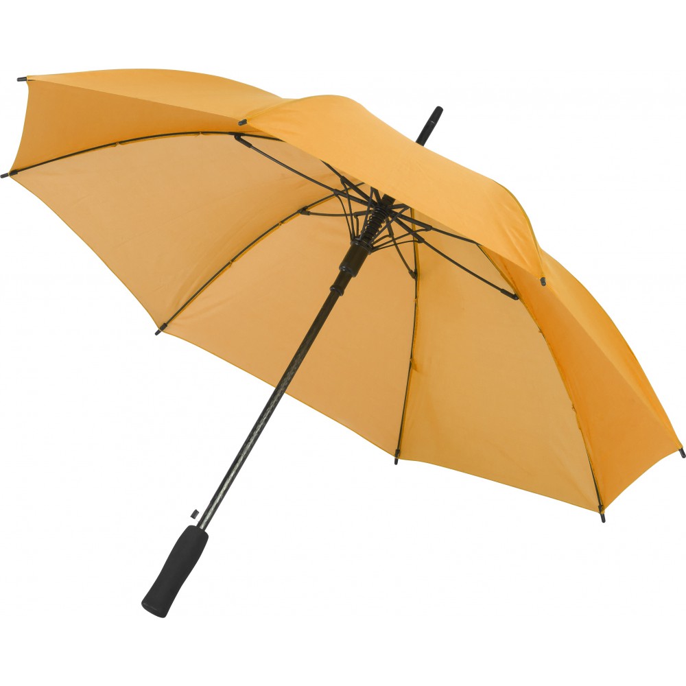 Printed Automatic polyester (190T) umbrella, orange (Umbrellas)
