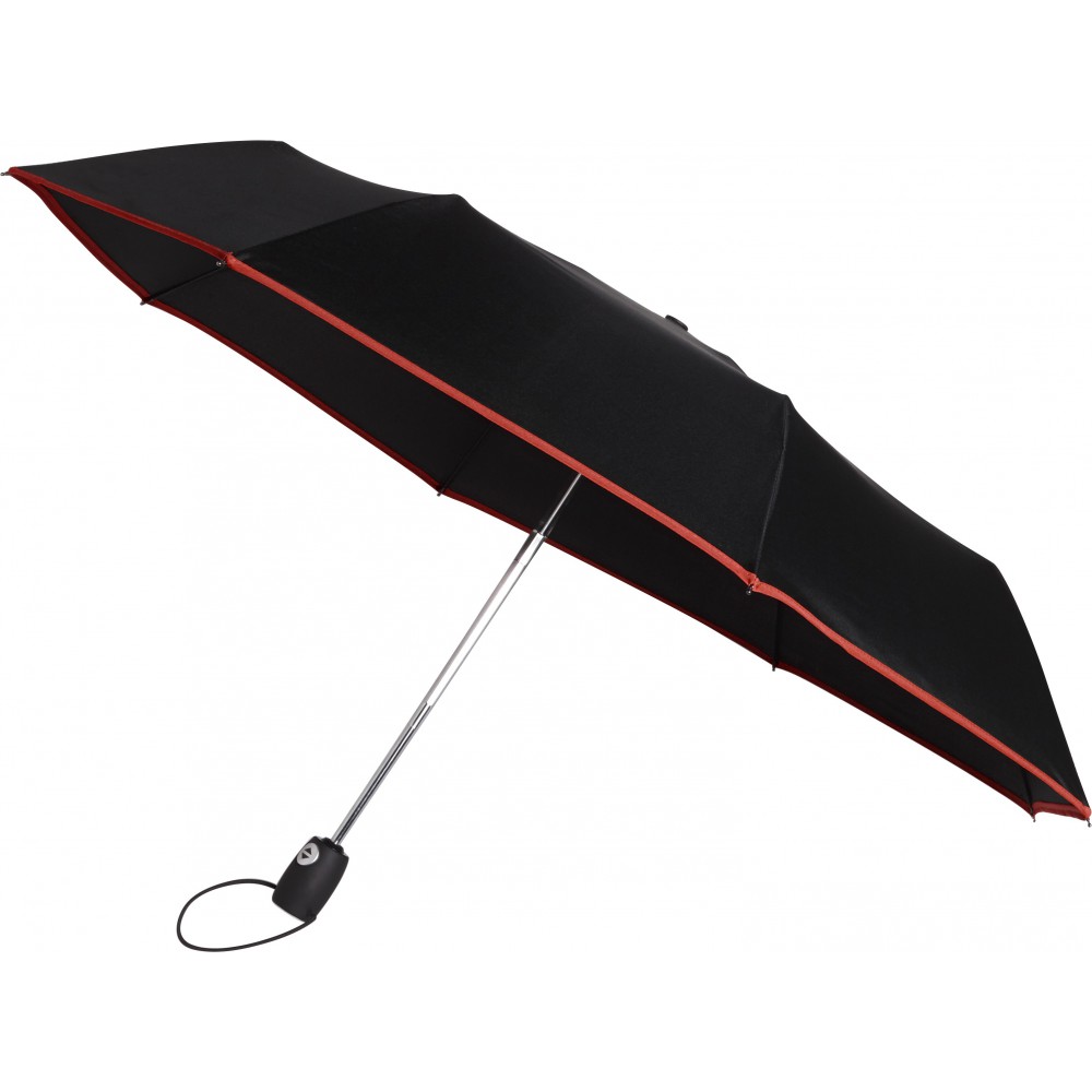 Automatic Pongee 190t Foldable Umbrella Red  4939 08  Hd 