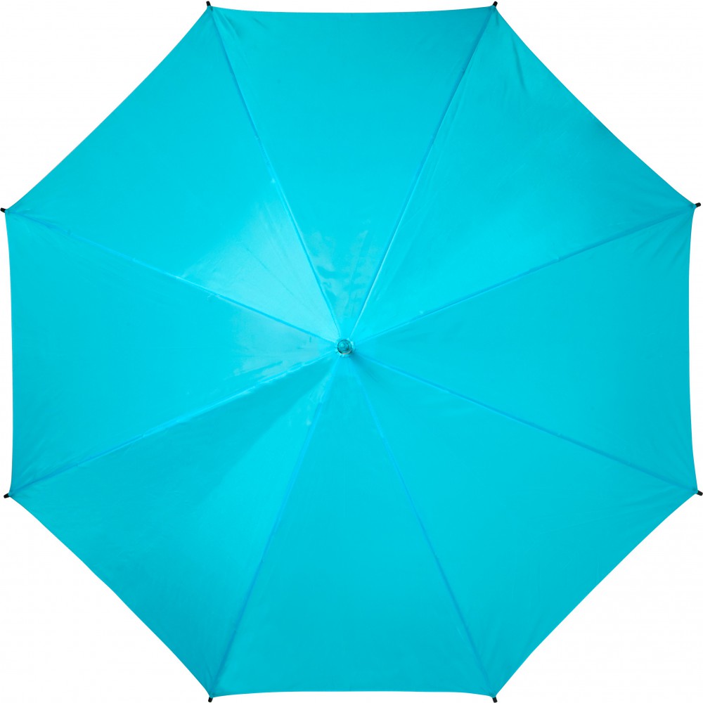 light blue umbrella