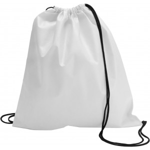 Nonwoven (80 gr/m2) drawstring backpack Nico, white (Backpacks)