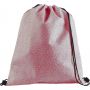 Nonwoven drawstring backpack, red